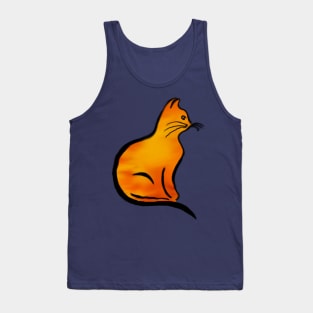 Cat on Fire Tank Top